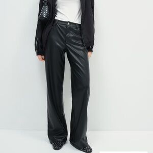 H&M Black Leather pants